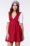 Renamed Women's Deep V Skater Dress